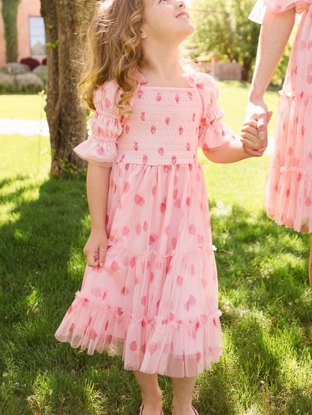 Matching Mommy & Me Strawberry Dress (2 pieces- Size M & Size 4/5T - Picture 2 of 3